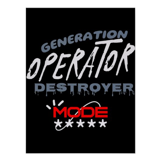 Poster Mode Opérateur de Génération Destructeur (Devant)
