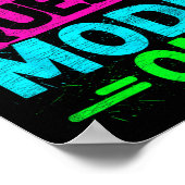 Poster Mode Quête Secondaire Activé Drôle Rave Edm Festiv (Coin)