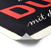 Poster Mode Rétro Durable Das Schone Hemd Vintage (Coin)