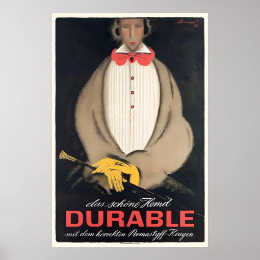 Poster Mode Rétro Durable Das Schone Hemd Vintage (Devant)