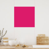Poster Mode rose chaud Arrière - plan couleur personnalis (Cuisine)