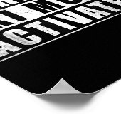 Poster Mode Ski Avertissement activé (Coin)