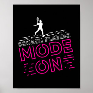 Poster Mode Squash sur la conception pour le joueur de sq