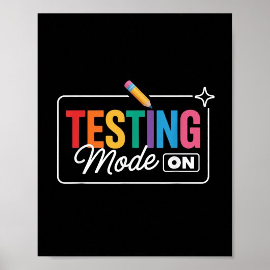 Poster Mode Test le jour de test (Devant)
