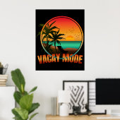POSTER MODE VACANCES (Bureau à domicile)