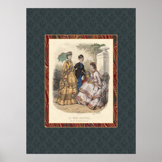 Poster Mode victorienne vintage Beautés Antique Print (Devant)