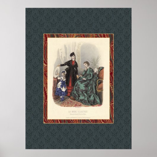 Poster Mode victorienne vintage Beautés Antique Print (Devant)