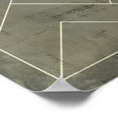 Poster Modèle Abstrait avec formes géométriques (Coin)