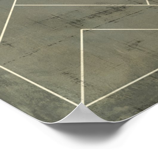 Poster Modèle Abstrait avec formes géométriques (Coin)