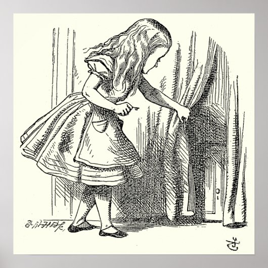 Poster Modèle Alice à la recherche de la porte (Devant)