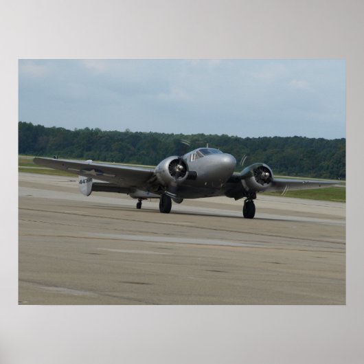 Poster Modèle Beechcraft 18/UC-45 Expéditeur. (Devant)