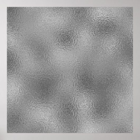 Poster Modèle blanc argenté Ajouter un texte (Devant)