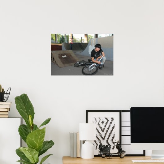 Poster Modèle BMX de scénario (Bureau à domicile)