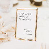 Poster Modèle d'affichage de la table de la caméra jetabl