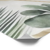 Poster Modèle d'Affiche de bienvenue Mariage floral (Coin)