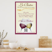 Poster Modèle d'affiche Fine Dining Française (Cuisine)