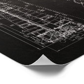 Poster Modèle d'architecture spatiale Soyuz (Coin)