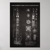 Poster Modèle d'architecture spatiale Soyuz (Devant)