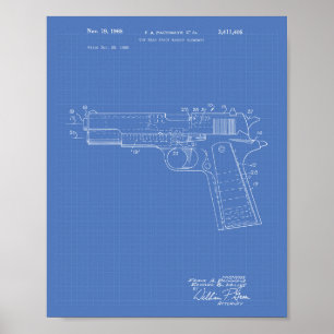 Poster Modèle d'art de brevet de l'espace libre 1968