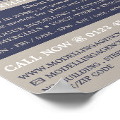 Poster Modèle de bande, agence de modélisation, agent de  (Coin)