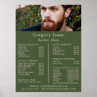 Modèle de barbe rousse, Liste de prix des barbiers