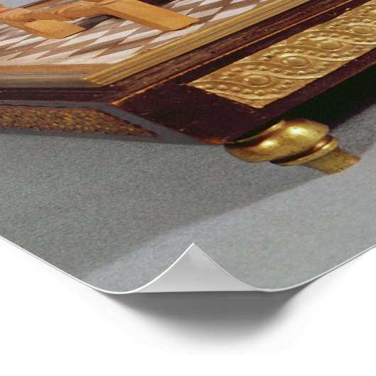 Poster Modèle de Benjamin Franklin à sa table (Coin)