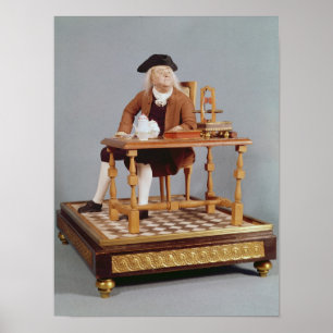 Poster Modèle de Benjamin Franklin à sa table