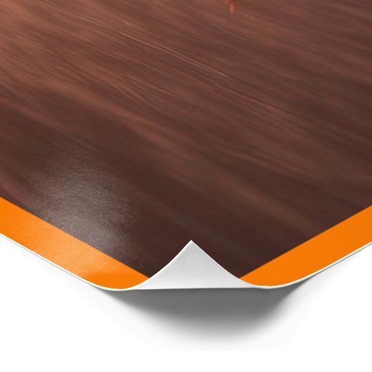 Poster Modèle de bikini orange clair (Coin)