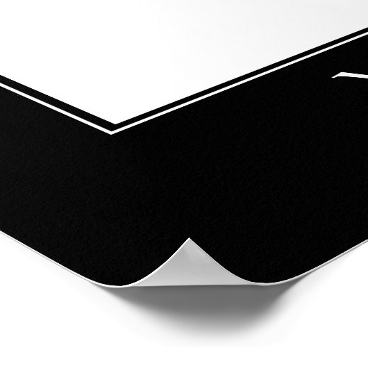 Poster Modèle de bordure verticale de style de motivation (Coin)