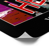 Poster Modèle de cadre d'affiche blanc vertical (Coin)