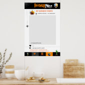 Poster Modèle de cadre photo pour soirée Halloween (Cuisine)