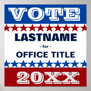 Poster Modèle de campagne personnalisé