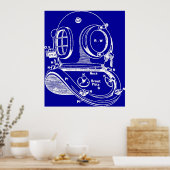 Poster Modèle de casque de plongée (Cuisine)