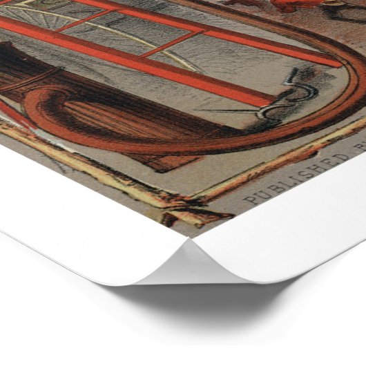 Poster Modèle de certificat du service d'incendie (Coin)