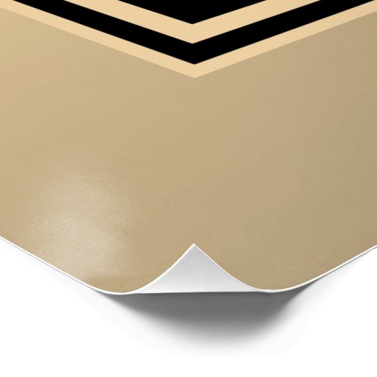 Poster Modèle de code QR immédiatement modifiable | Or Fa (Coin)