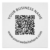 Poster Modèle de code QR téléchargé avec texte modifiable (Devant)