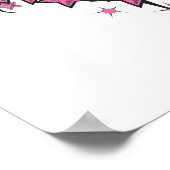 Poster modèle de coeur étoiles tatouage (Coin)