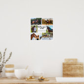 Poster Modèle de collage photo d'équitation Cheval Modern (Cuisine)
