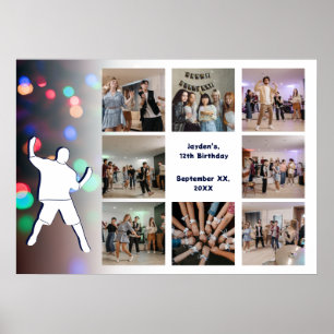 Poster Modèle de collage photo pour fête de 12 ans