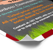 Poster Modèle de collecte de fonds de base-ball (Coin)