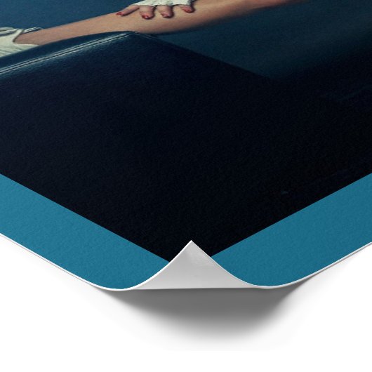 Poster Modèle de condition physique féminine Split Thunde (Coin)