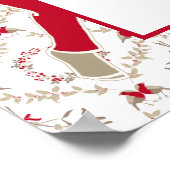 Poster Modèle de Damas lunaire 50e anniversaire Bienvenue (Coin)