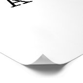 Poster Modèle de devis incroyable en noir et blanc (Coin)