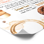 Poster Modèle de flyer de collecte de fonds avec beignets (Coin)