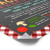 Poster Modèle de flyer de collecte de fonds pour spaghett (Coin)