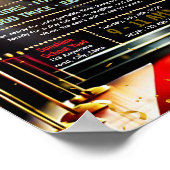 Poster Modèle de flyer de collecte de fonds sur tapis rou (Coin)