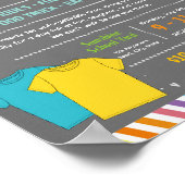 Poster Modèle de flyer de concours de t-shirts editable p (Coin)