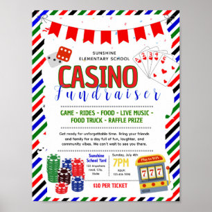 Poster Modèle de flyer de gala de casino modifiable