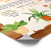 Poster Modèle de flyer de vente de plantes à modifier pou (Coin)