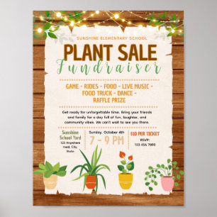 Poster Modèle de flyer de vente de plantes à modifier pou